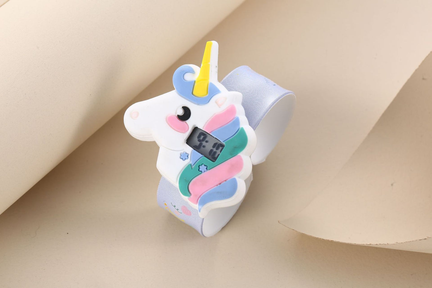 Children's Cute Fashion Snap Watch for Boys and Girls Quartz Watch Childlike Chronograph Large Dial