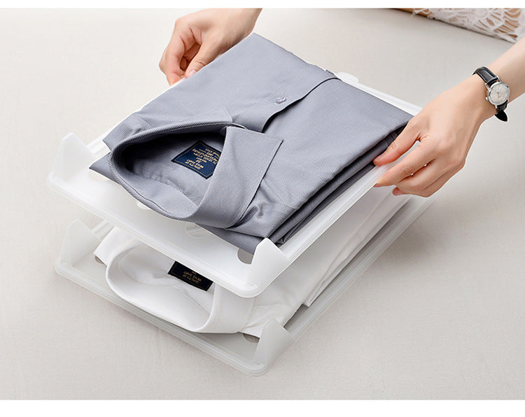 Factory Direct Clothing Folding Storage Board Rack Organizer Layered Shirt T Shirt Clothes Wardrobe Storage Layered Partition Board