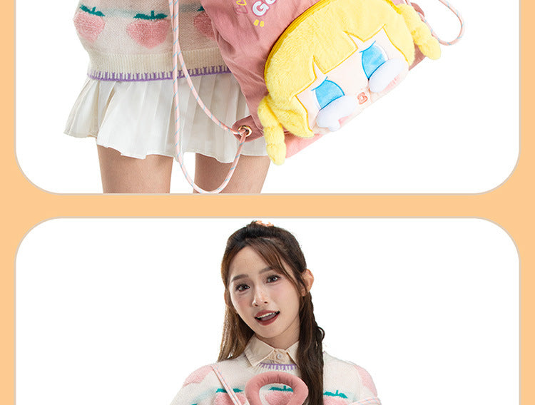 Mousse Rabbit Cartoon Backpack Drawstring Lightweight Plush Backpack Girly Heart Ugly Cute School Bag Cross-Border Foreign Trade Cloth Bag http://detail.1688.com/offer/964264265508.html