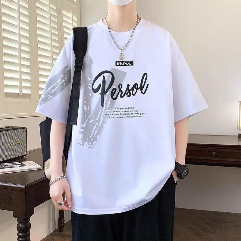 Youth Summer Ice Silk Short Sleeve t T-shirt for boys in summer2025New style junior high and high school student short-sleeve tops