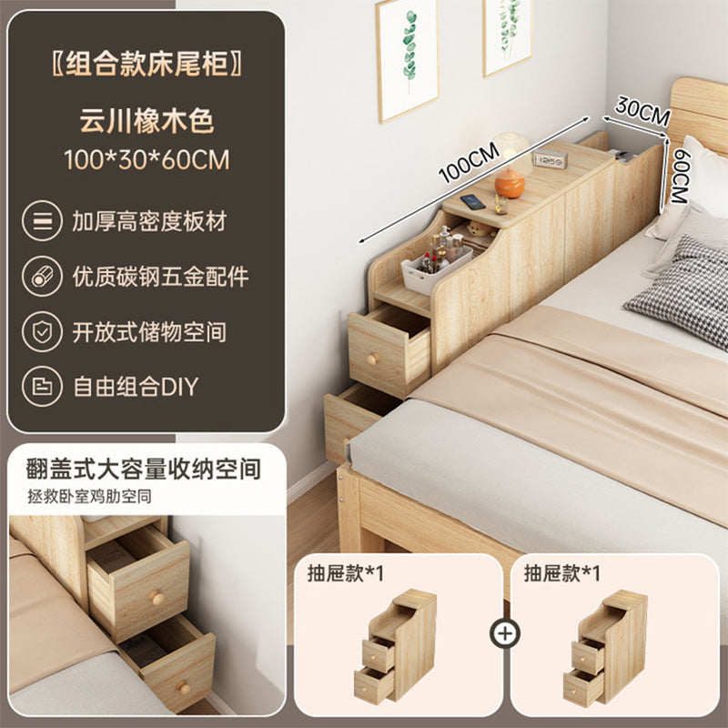 Narrow Bedside Cabinet Bed End Cabinet Wall-Mounted Long Storage Cabinet Shelf Simple Bedroom Gap Bedside Storage Narrow Cabinet