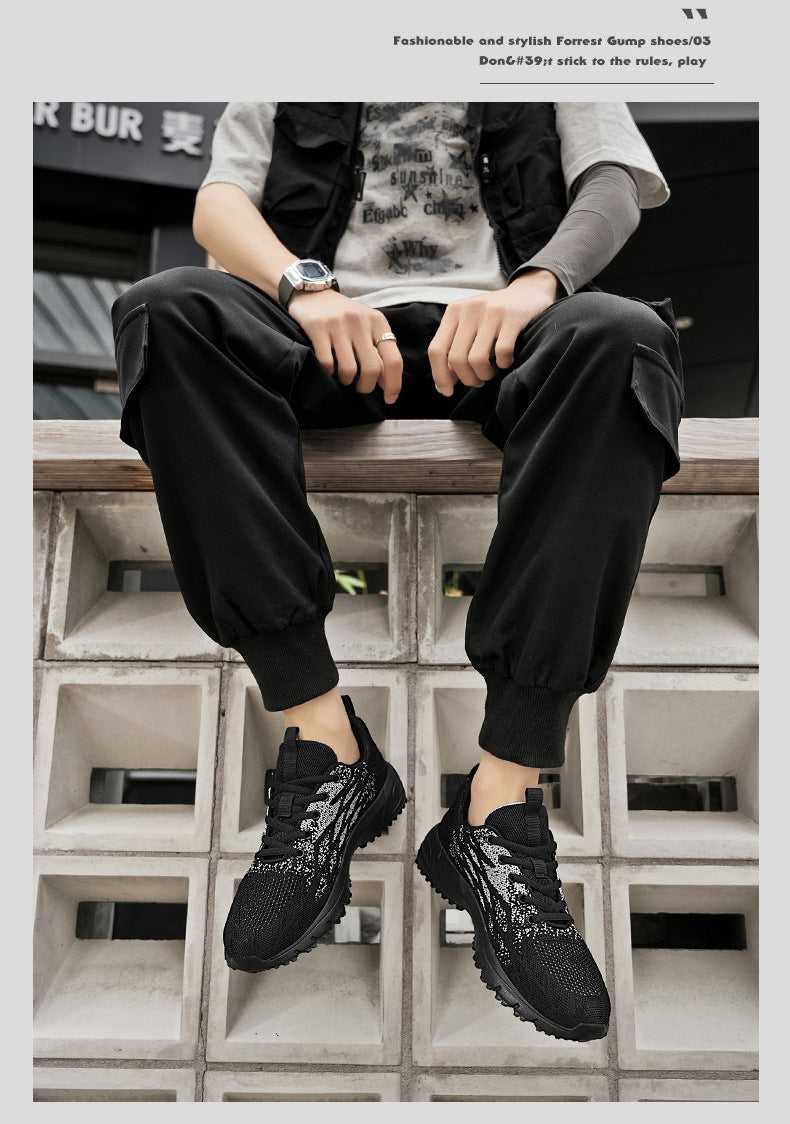 Men's New Low-Top Mesh Shoes Lightweight Comfortable Cushioned Sneakers Outdoor Fashion Versatile Casual Men's Shoes