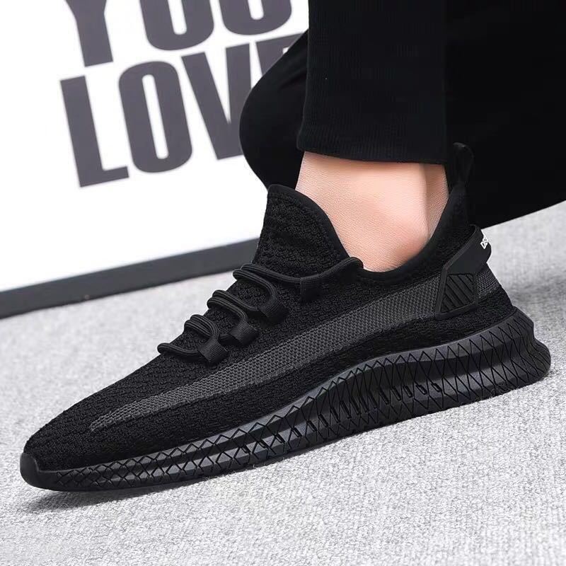 Men's Sneakers2024Spring New Trendy Casual Shoes Running Shoes Couple Shoes Mesh Flyknit Shoes Export