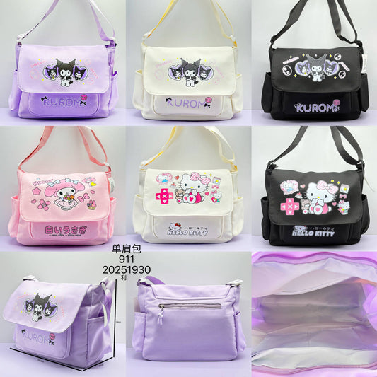 Cute Cartoon Crossbody Bag Single Shoulder Bag High Appearance Large Capacity Crossbody Bag Single Shoulder Backpack New Style Handbag