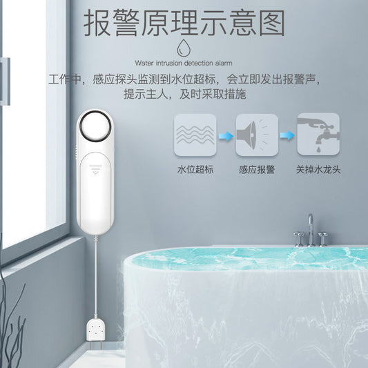 Kerui Water Immersion Alarm Home Smart Home Full Water Leak Detection Alarm Factory Direct Sale Water Immersion Detection