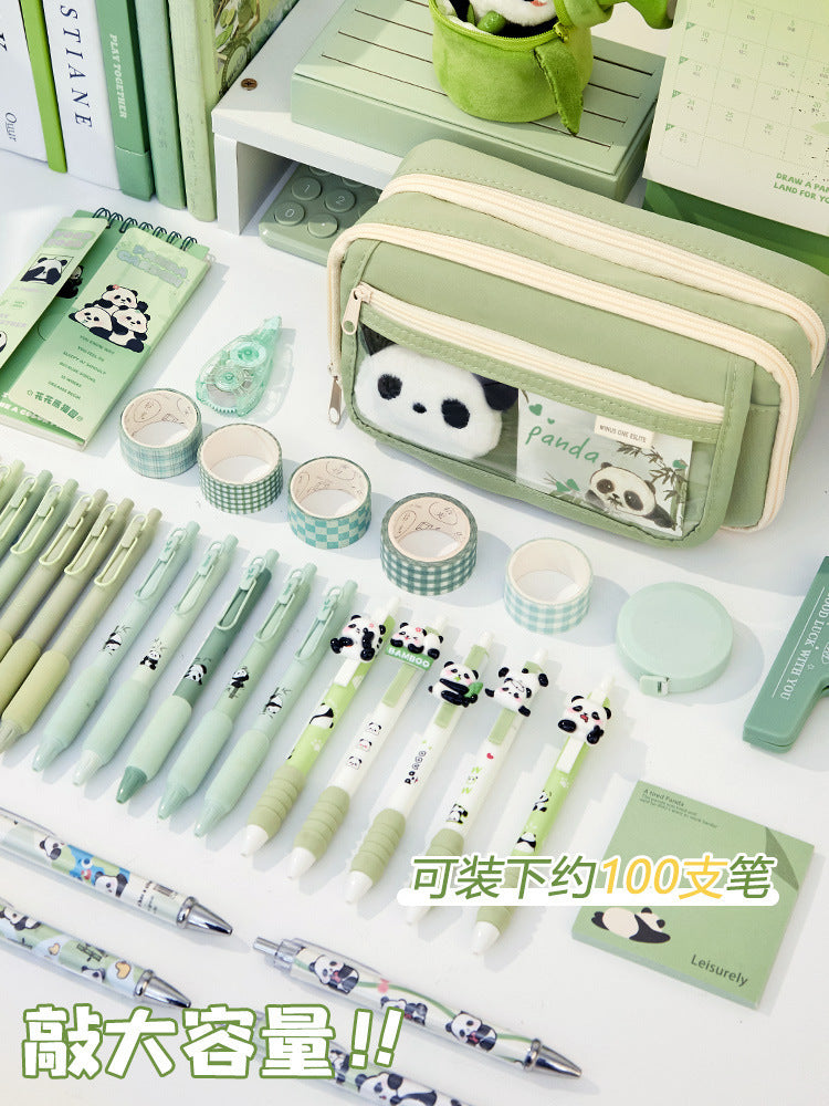 Large Capacity Pencil Case Kawaii Canvas Pencilcase School