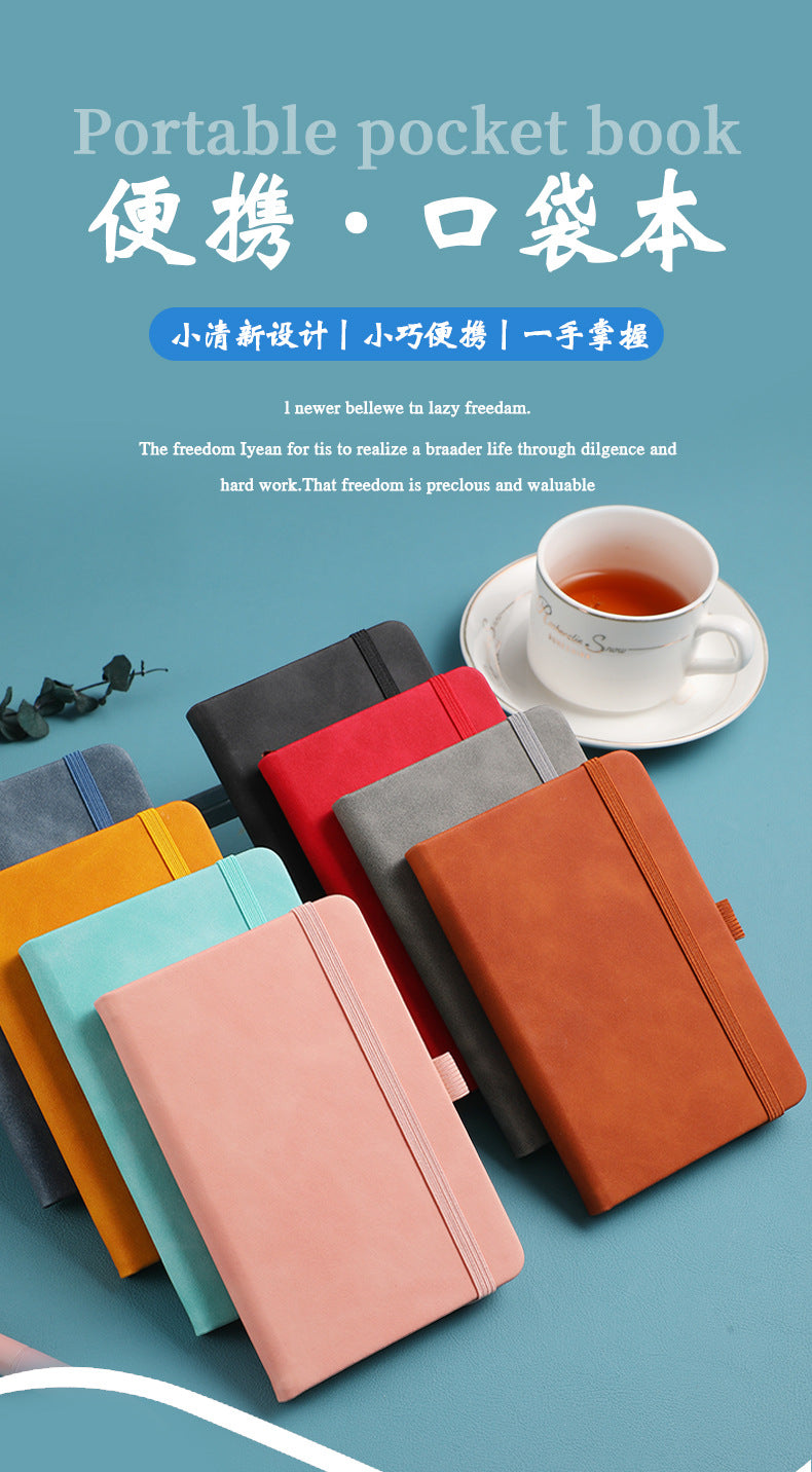 In-stock Cross-border Amazon A6Business Office Notebook Journal Internet Celebrity Planner Student Simple Strap Notebook