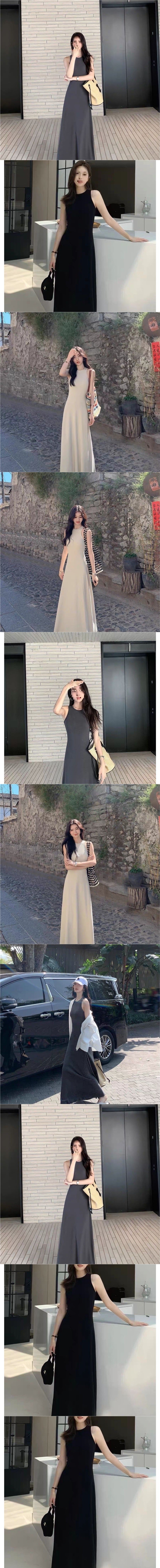 Women's Summer Sleeveless Tank Top Dress2025New Slim Fit Slimming Hot Girl Temperament a Wholesale