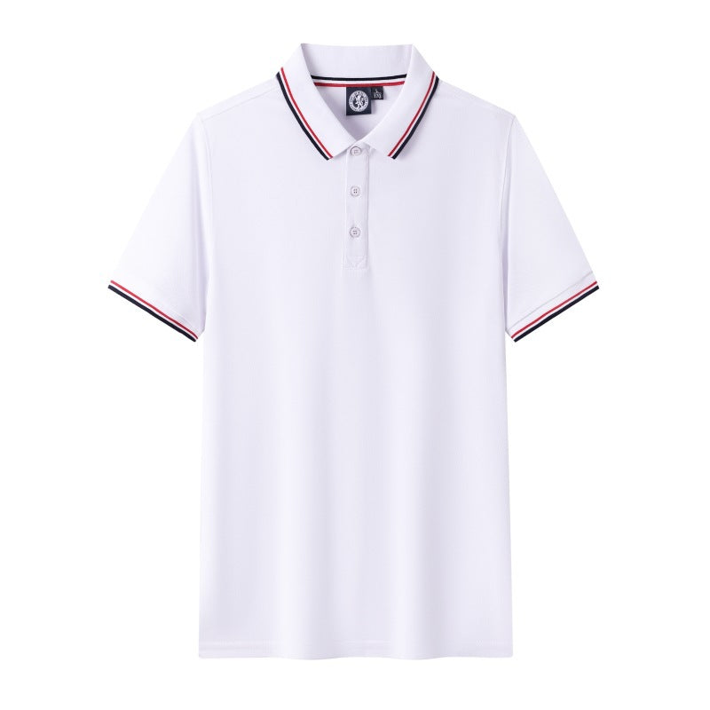 Short Sleeve polo Men's Summer Workwear Turn-down Collar Printed Work Shirt logo Patterned Advertising Shirt for Men polo Shirt