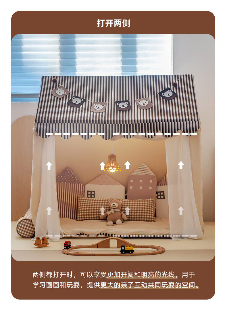 South Korea INS Children's Tent Indoor Playhouse Boys and Girls Home Toy House Small House Castle Bed Separation Artifact