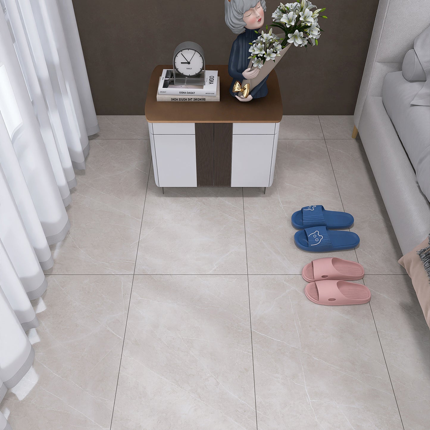 Cement Floor Directly Laid Carpet Thickened Floor Mat Bedroom Large Area Floor Sticker E-commerce