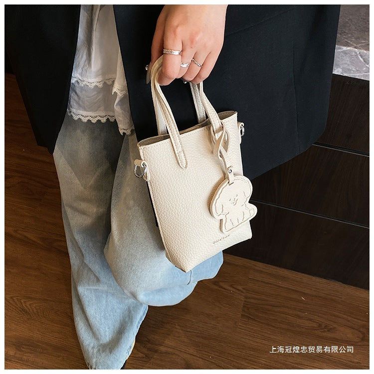 Women's Bag Single Shoulder Crossbody Bag Versatile Handbag New Simple Style Basket Fashionable Spring2025Fashion