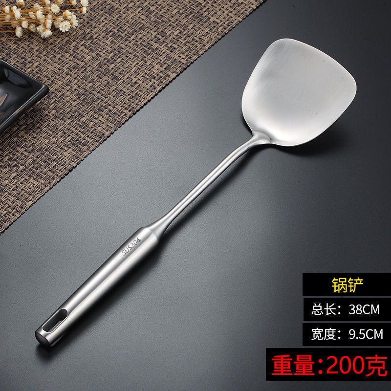 Thickened304Stainless Steel Spatula Set Cooking Spatula Kitchen Supplies Household Stirring Spoon Soup Spoon Colander Wholesale