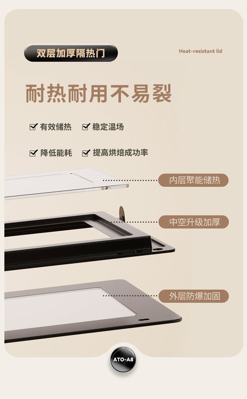 Convection Oven Commercial40L Household Small Baking Multi-Functional Fermentation Defrosting Enamel Air Fryer Electric Oven