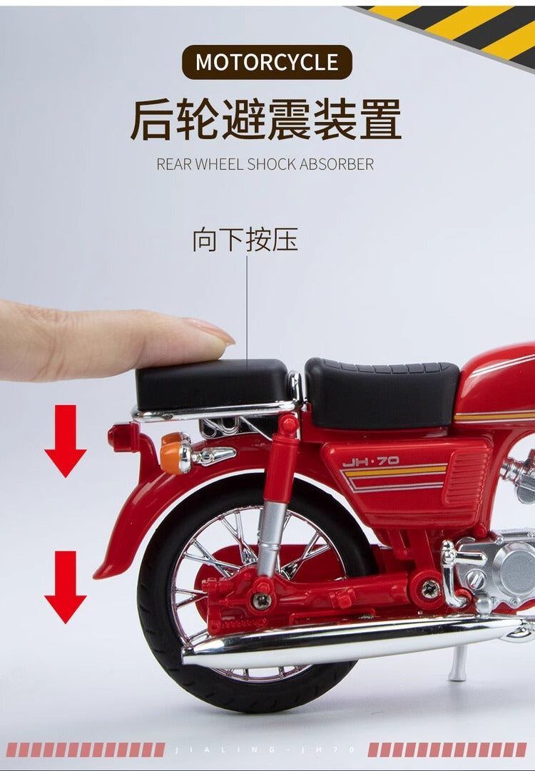 In Stock Honda Jialing Motorcycle Model Retro Boy Gift Dad Birthday Gift Ornament