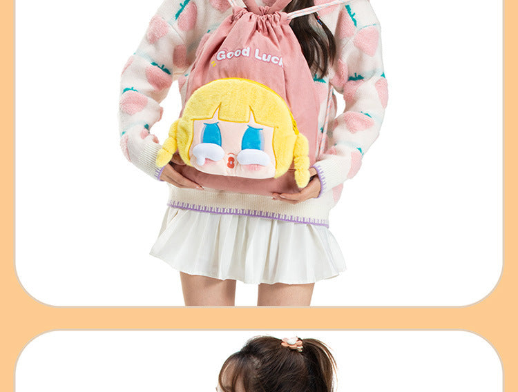 Mousse Rabbit Cartoon Backpack Drawstring Lightweight Plush Backpack Girly Heart Ugly Cute School Bag Cross-Border Foreign Trade Cloth Bag http://detail.1688.com/offer/964264265508.html