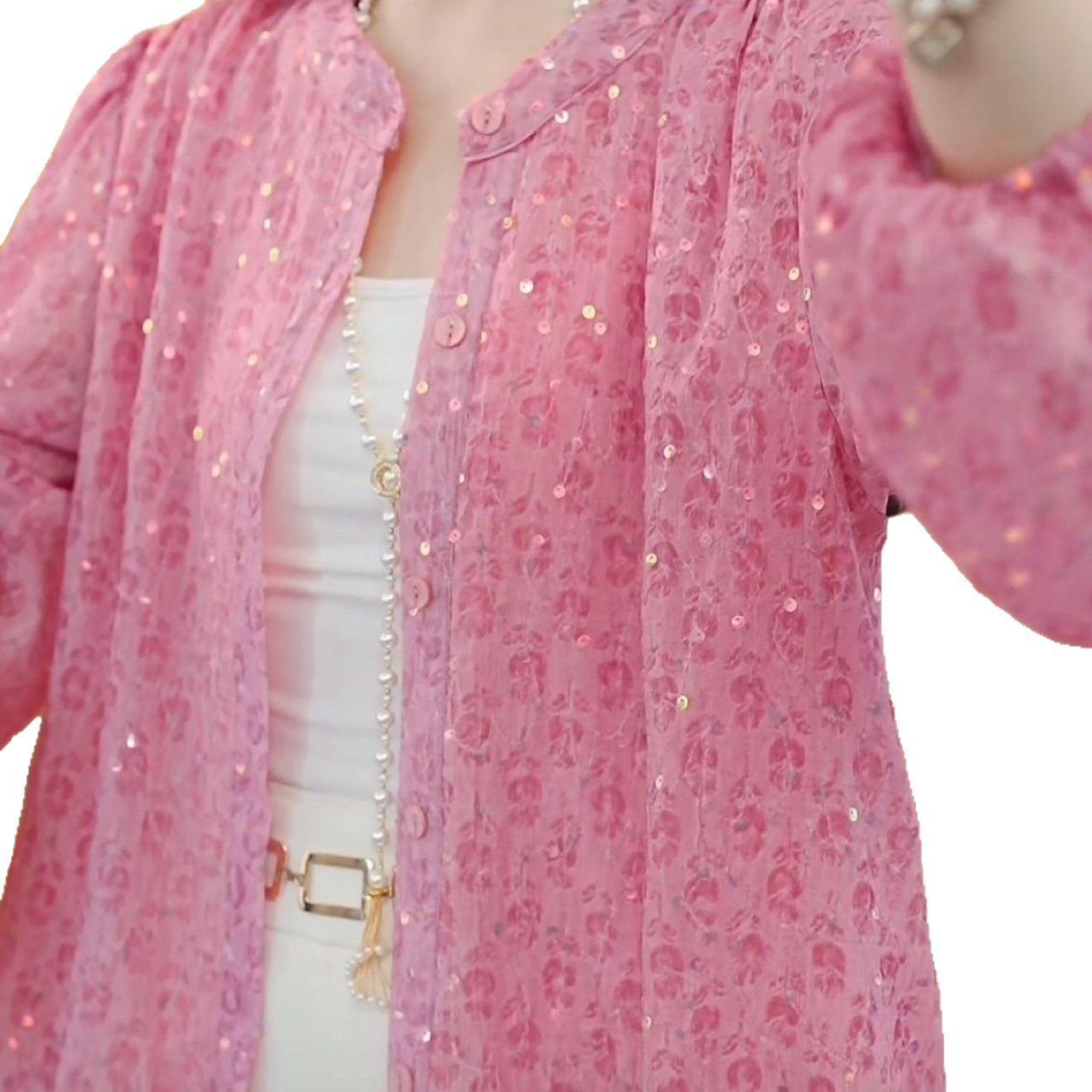 Fashionable and Stylish Sun Protection Shirt2025Spring and Summer New Long Sleeve Slimming Versatile Cardigan Looks Good with Skirts for Outerwear
