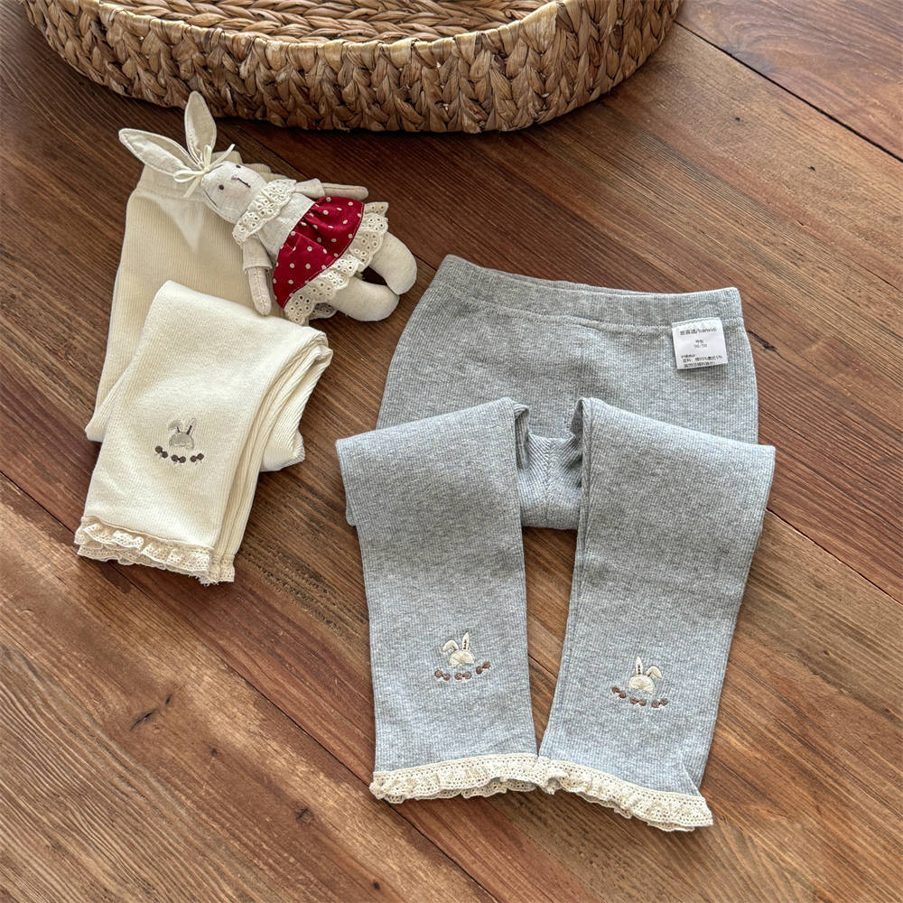 Sweet Little Girl Spring and Autumn Leggings New Style for Girls Baby Autumn Style Toddler Outerwear Children's Clothing Autumn Pants
