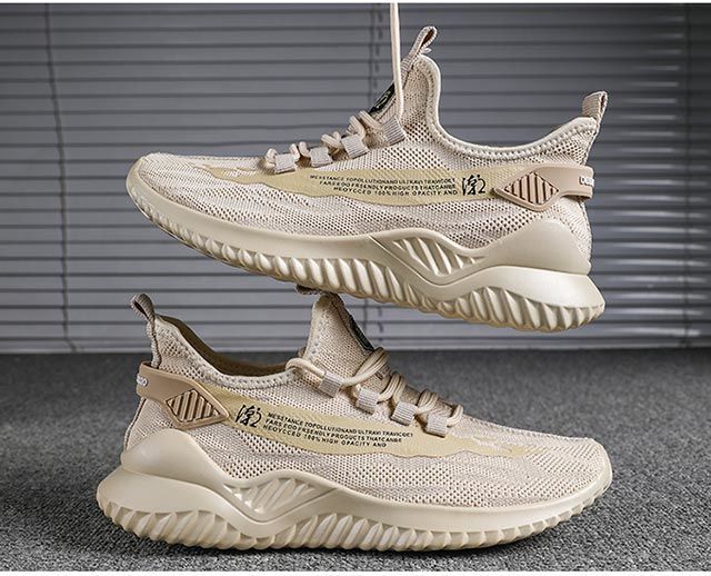 Men's Sneakers2024Spring New Trendy Casual Shoes Running Shoes Couple Shoes Mesh Flyknit Shoes Export
