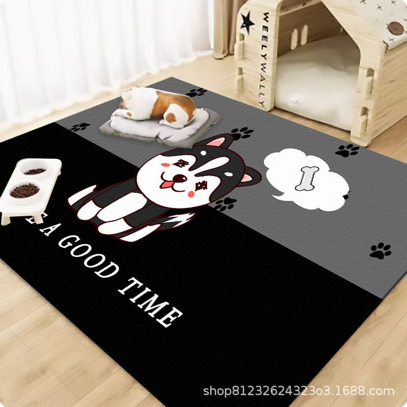 Pet wash-free floor mat waterproof and urine-proof pvc Dog Anti-Slip Mat Cooling Dog Fence Dog Cat Leather Floor Mat