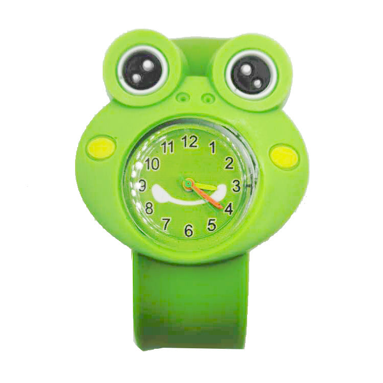 Children's Watch Cartoon Pat Watch Kindergarten Elementary School Silicone Toy Pat Circle Anime Peppa Pig Electronic Watch