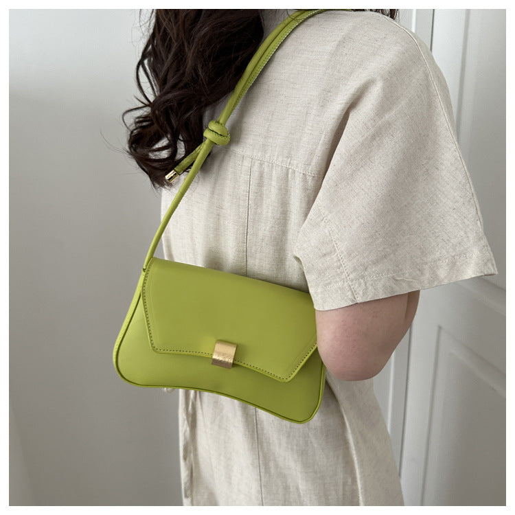 Trendy Women's Shoulder Crossbody Bag Small Square Bag2024Spring new style simple retro hand-held underarm bag