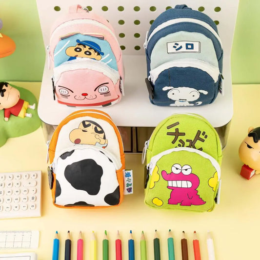 Genuine Crayon Xiaoxin mini Pencil Bag Stationery Bag Cartoon Creative Student Storage Bag Canvas Coin Purse Cute http://detail.1688.com/offer/967469985091.html
