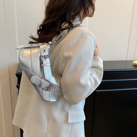 Women's Bag2025New Bag Niche Texture Baguette Bag Retro Underarm Bag Versatile ins Trendy Single Shoulder Crossbody Bag