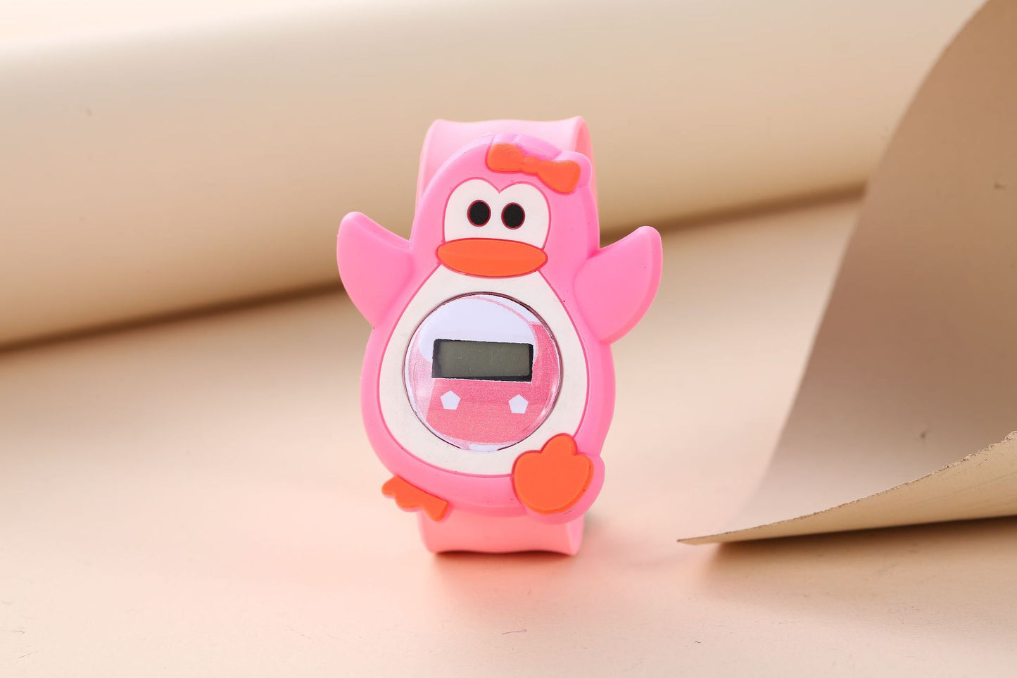 Children's Cute Fashion Snap Watch for Boys and Girls Quartz Watch Childlike Chronograph Large Dial