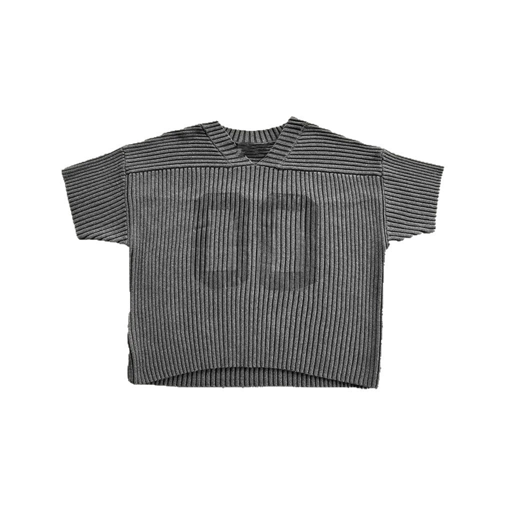 European and American Cross-Border Summer New Style Personalized Digital Print Loose Vertical Striped Top T T-shirt and Shorts Two-Piece Set