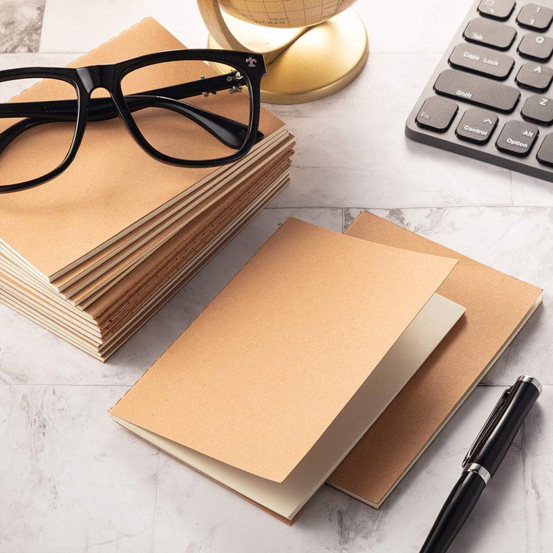 Mini Diary Pocket Notebook Journal Record Book Mini Diary64Open Black Exercise Book Kraft Paper