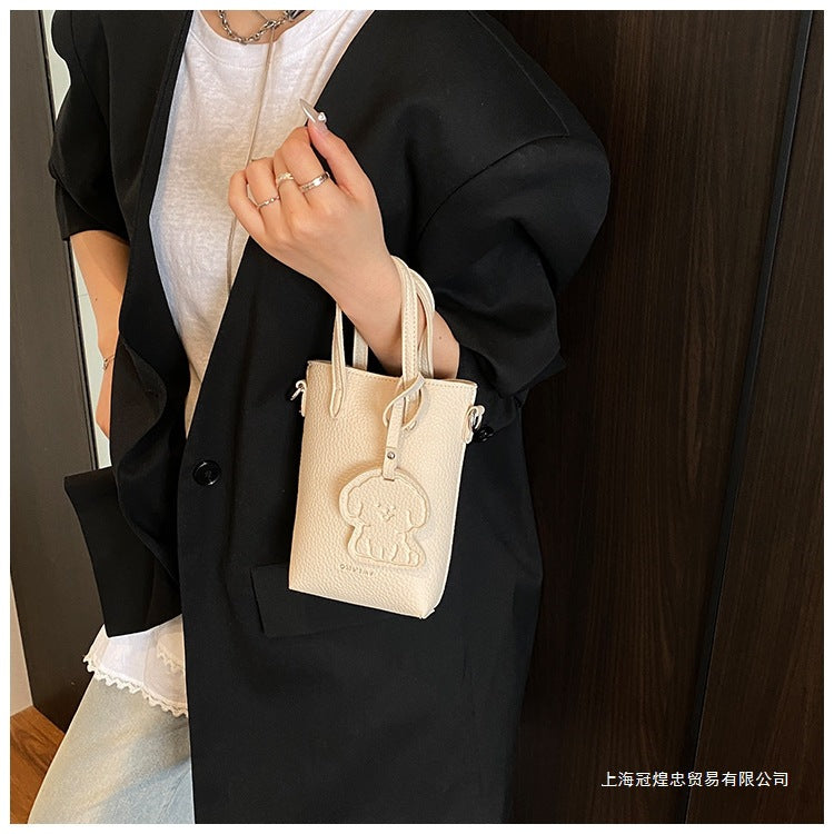 Women's Bag Single Shoulder Crossbody Bag Versatile Handbag New Simple Style Basket Fashionable Spring2025Fashion