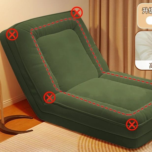 Human Dog House Lazy Sofa Recliner Bed Single Seat Foldable Dual-use Balcony Bedroom Tatami Backrest Chair
