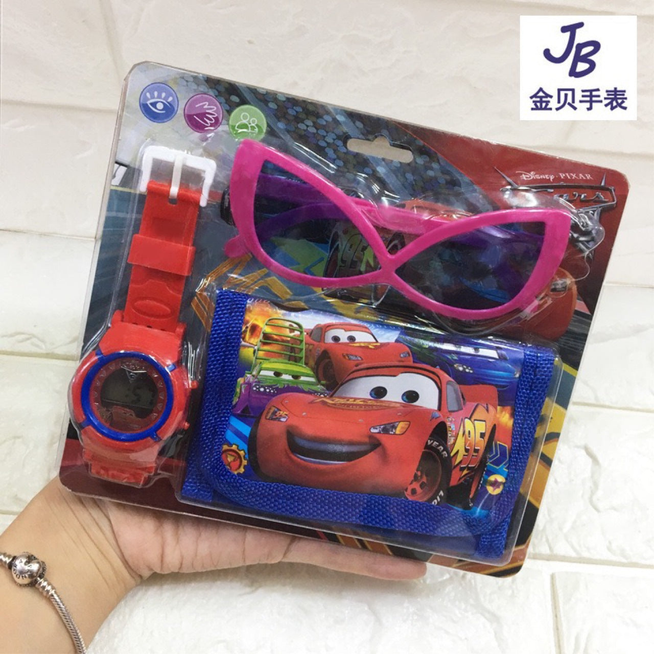 Cross-Border Children's Cartoon Electronic Watch Glasses Wallet Watch Set Kindergarten Kids Gift Prize Toy Watch