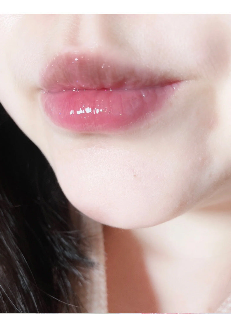 Gege bear Gogo Bear Bowknot Radiant Lip Gloss Hydrating Moisturizing Nourishing Lip Line Reducing Jar Lip Oil
