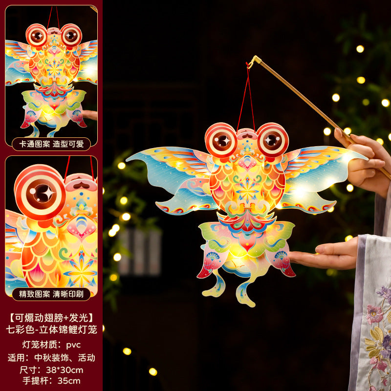 Mid-Autumn Festival Lantern2025New Rabbit Lantern Handmade diy Material Package Children's Portable Glowing Cartoon Palace Lantern