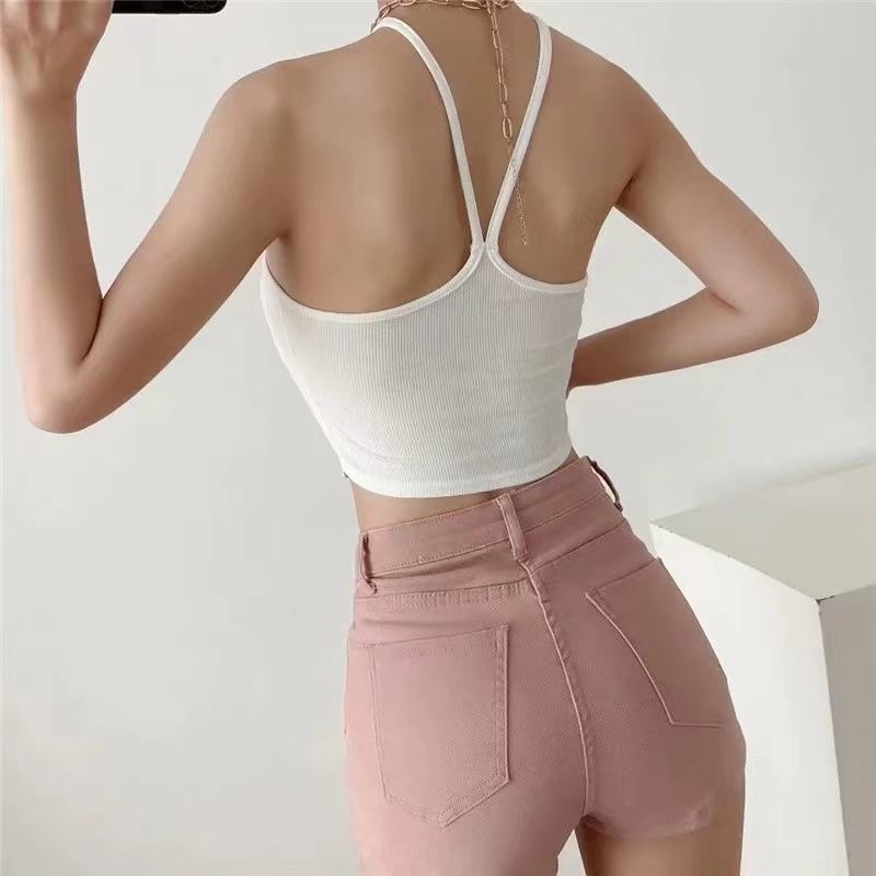 Women's Denim Shorts Summer New Korean Style Stretchy European and American Tight Hip-lifting Petite Spring Versatile Hot Pants Trend
