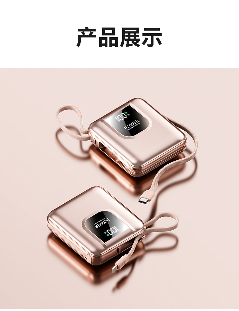 Wholesale Mini digital display with built-in cable power bank20000High Capacity Portable POWER BANK