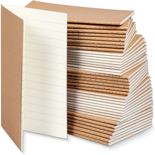 Mini Diary Pocket Notebook Journal Record Book Mini Diary64Open Black Exercise Book Kraft Paper