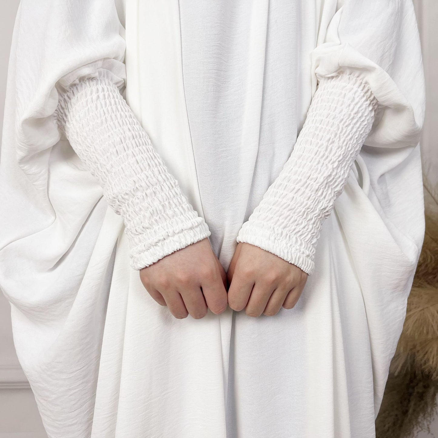 2024AliExpress Amazon Women's Dress Middle East Dubai One-Piece Solid Color Long Sleeve Prayer Robe