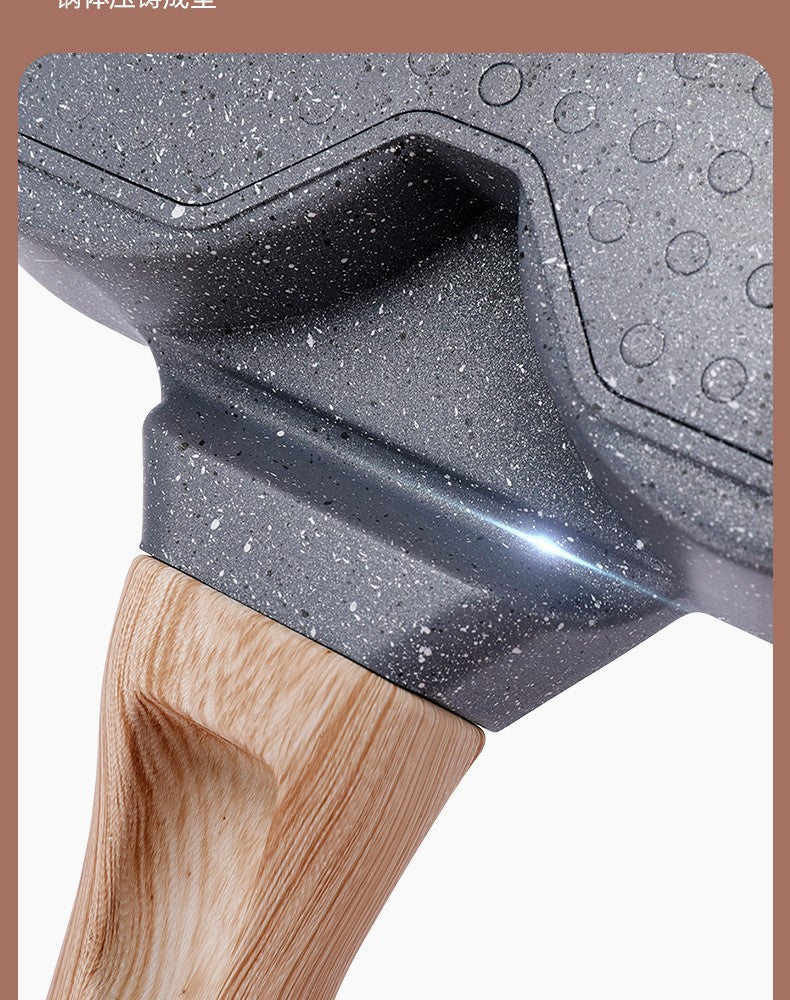 【Source Factory】Foreign Trade Hot-Selling Maifan Stone Four-Hole Egg Frying Pan 3-in-1 Non-Stick Breakfast Pan