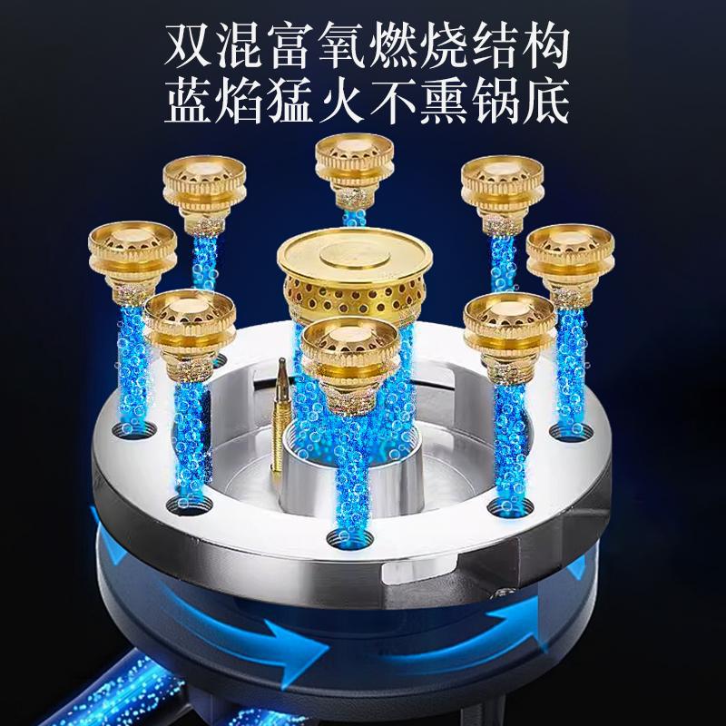 Gas Stove Double Burner Household Countertop Liquefied Gas Stove Gas Stove Natural Gas Flameout Safety Old Style Energy-saving High Heat Double Burner Stove