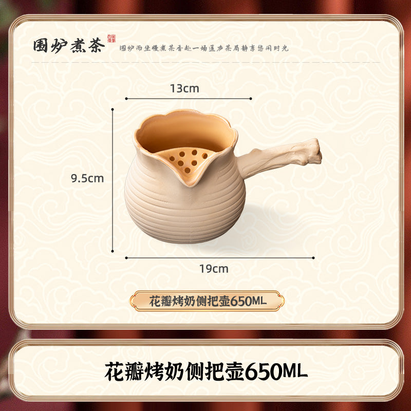 Tea Brewing Stove Set with Grill for Home and Outdoor Use, Suitable for Brewing Milk Tea and Teapots