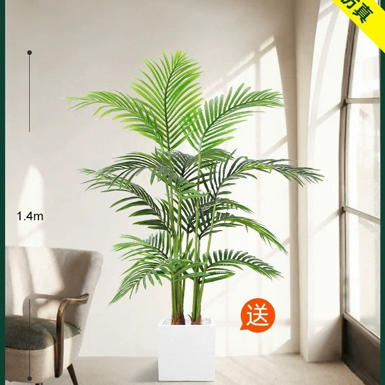 Artificial Green Plant High-End Light Luxury Anthurium Floor Potted Fake Flower Tree Indoor Living Room Bionic Plant Decorative Ornament