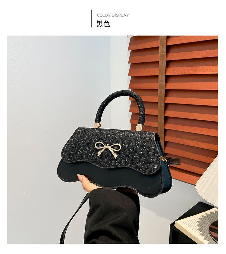 Fashion Trend Casual Simple Texture Baguette Bag2025Summer new style women's personalized shoulder crossbody bag