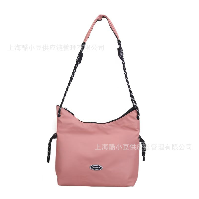 Fashion Simple Crossbody Bag for Women, Large Capacity Lazy Style Single Shoulder Tote Bag, Korean Version Versatile Commuting