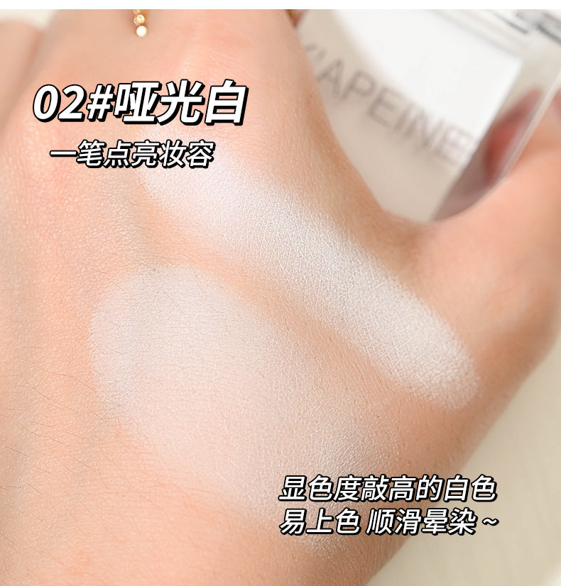 Capel Single Color Matte Eyeshadow Face Contour Highlighter Tear Trough Concealer Beginner Student Eyeshadow Palette