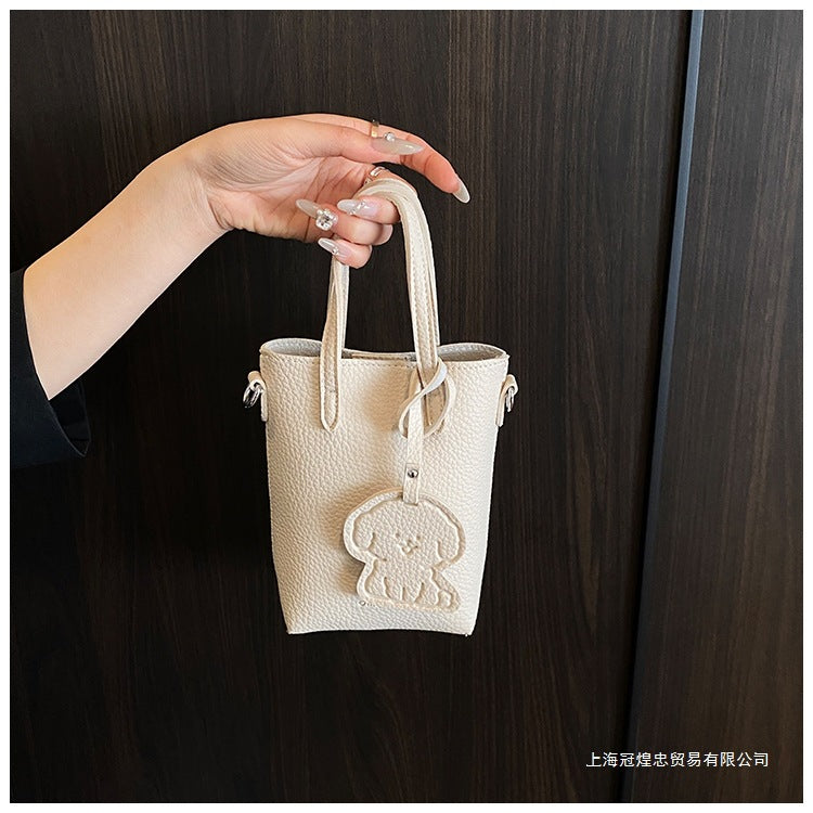 Women's Bag Single Shoulder Crossbody Bag Versatile Handbag New Simple Style Basket Fashionable Spring2025Fashion