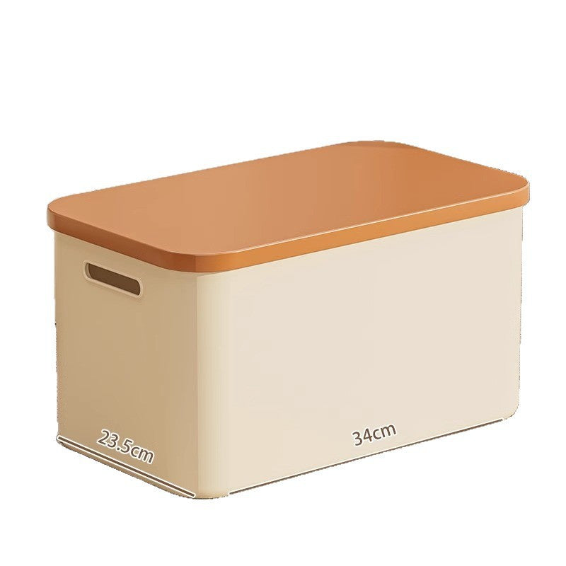 Storage Box with Lid for Household Snacks and Toys, Desktop Organizer, Kitchen Cabinet Plastic Storage Box