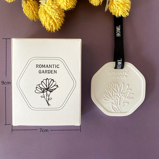 Wardrobe Aromatherapy Hanging Camellia Pattern Gypsum Aromatherapy Scent Tablets Bedroom Toilet Car Aromatherapy Gift Box